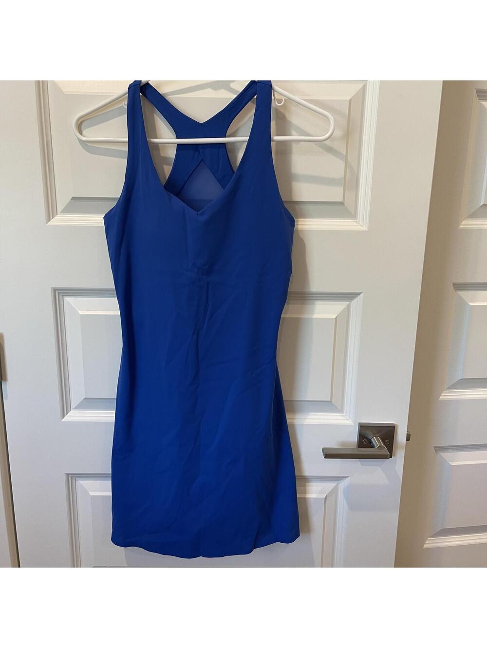 Spanx Booty Boost V-Neck Dress - XS - Cerulean Blue - NWT